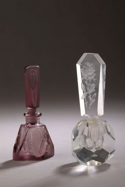 Cristalleries de Bohême - (1920s)
Two perfume...