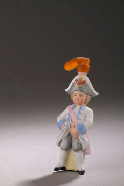 French work - (circa 1900)
Polychrome painted...