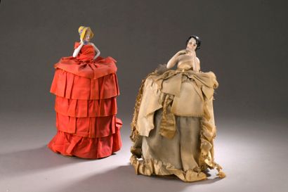 French work - (1920s)
Two polychrome enameled...