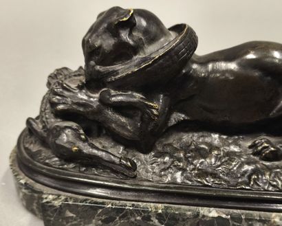 Antoine-Louis BARYE (1796-1875). Tiger devouring...