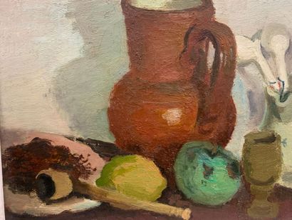 Robert BOUCHET (1898-1986). Still life with...