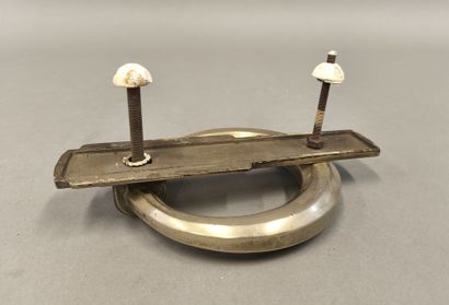 Antique silver-plated bronze door knocker...