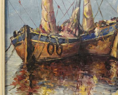 DOMPIETRINI (20th century). Marine
Oil on...