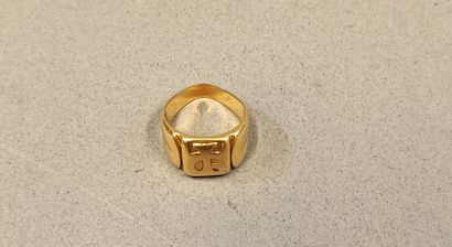 Chevalière in 18k (750) yellow gold. TDD:...