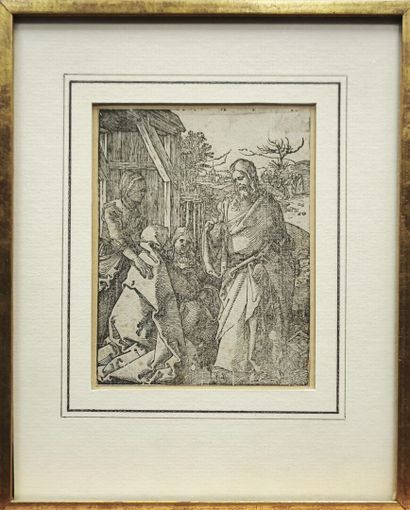Albrecht DURER (1471-1528). Christ taking...