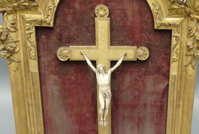 Christ in a Louis XV-style gilded wood frame....