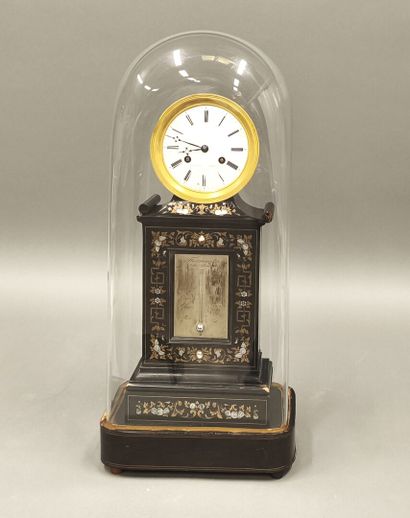 Napoleon III pagoda-shaped thermometer clock...