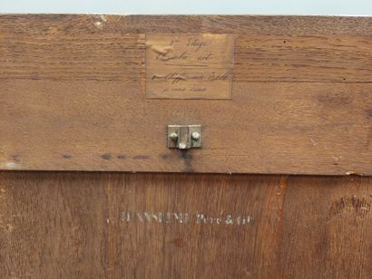 Rectangular chiffonier with bird's-eye maple...
