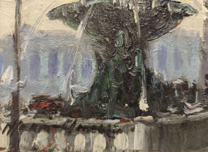Mério AMEGLIO (1897-1970). Paris, the Concorde
Oil...