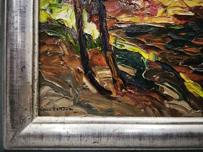 Louis PASTOUR (1876-1948). Paysage du midi
Oil...