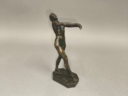 LARA (20th century). Dancer with arms extended
Bronze...
