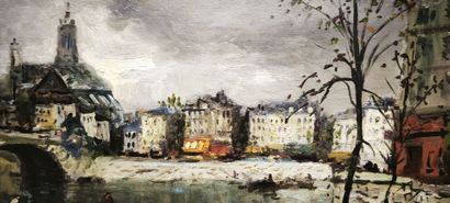 Mério AMEGLIO (1897-1970). Paris, banks of...