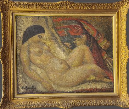 Alex SMADJA (1897-1977). Female nude
Oil...