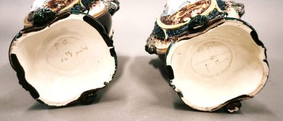 Thomas SERGENT (19th century). Pair of vases...