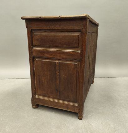 Moulded oak jam cupboard with two doors....