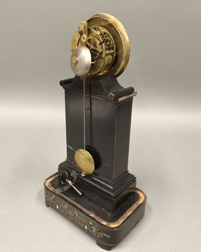 Napoleon III pagoda-shaped thermometer clock...