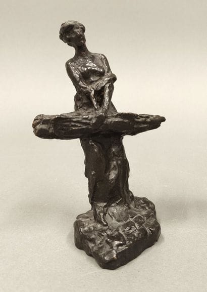 Gaston BROQUET (1880-1947). Carpet merchant
Bronze...