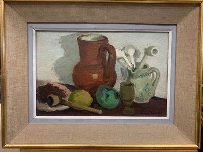 Robert BOUCHET (1898-1986). Still life with...