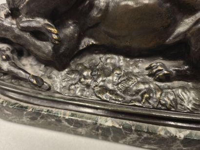 Antoine-Louis BARYE (1796-1875). Tiger devouring...