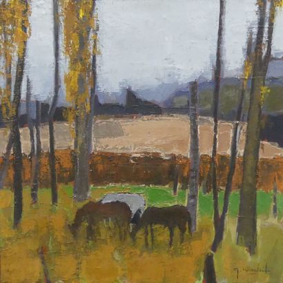Gilles NICOULAUD (born 1968). Autumn Landscape...