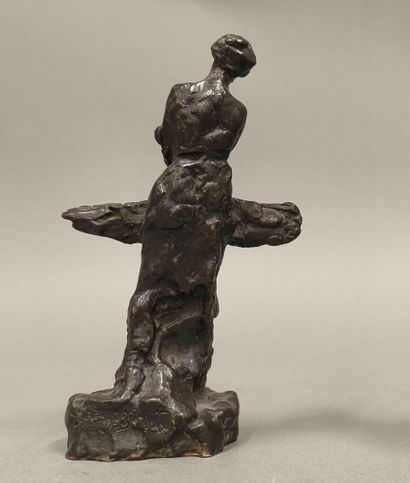 Gaston BROQUET (1880-1947). Carpet merchant
Bronze...
