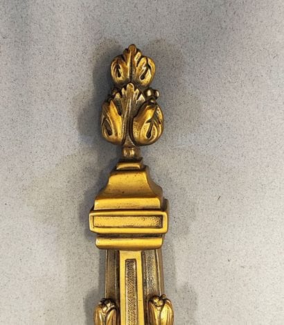 Pair of ormolu sconces with two arms of light...