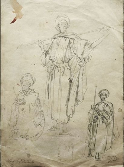 Alfred DEHODENCQ (1822 - 1882). Study of...