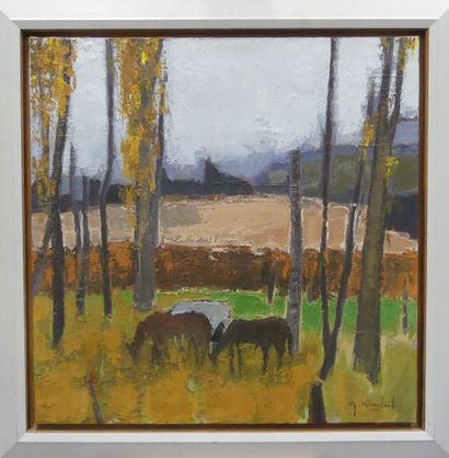 Gilles NICOULAUD (born 1968). Autumn Landscape...