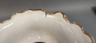 Pair of Paris porcelain vases of baluster...