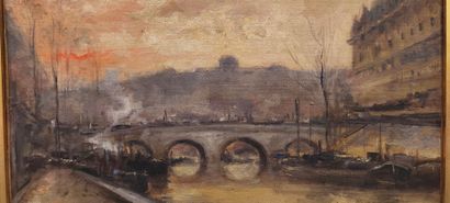 SAUVAGEOT (Late 19th century). Bridge in...