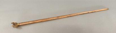 School of the XXth century. Bronze cane with...