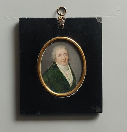 French school, circa 1780. Portrait of a...