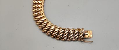 American link bracelet in 18K (750) yellow...