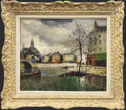 Mério AMEGLIO (1897-1970). Paris, banks of...