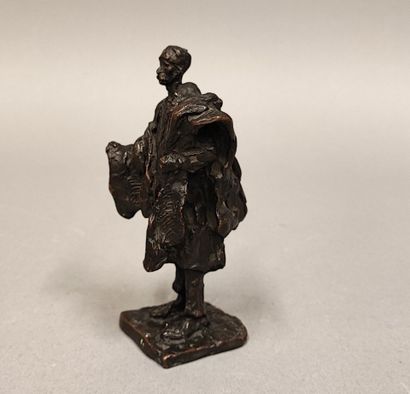 Gaston BROQUET (1880-1947). Woman with bundles
Brown...
