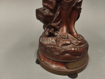 Eutrope BOURET (1833-1906). La Frileuse à...