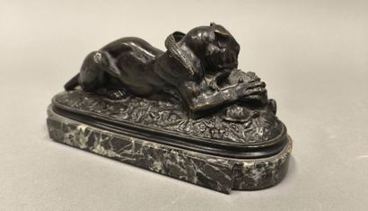 Antoine-Louis BARYE (1796-1875). Tiger devouring...