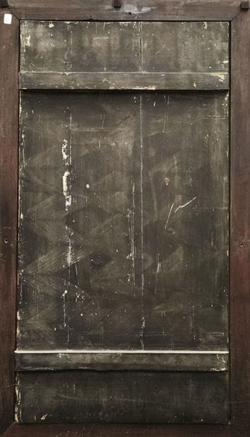 JAPAN, Meiji period (1868-1912). Wooden panel...