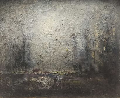 Louis Hilaire CARRAND (1821-1899). Landscape...