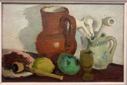 Robert BOUCHET (1898-1986). Still life with...