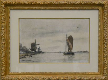 Franck BOGGS (1855-1926). Landscape with...