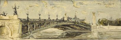 Jean Paul BRUSSET (1909 - 1985). Paris, Pont...