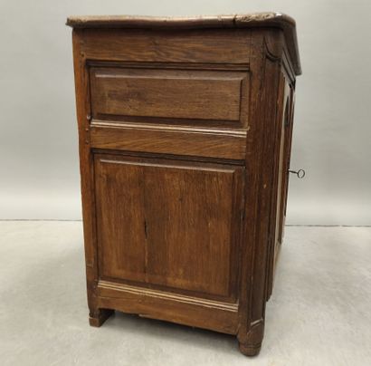 Moulded oak jam cupboard with two doors....