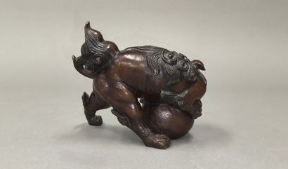 JAPAN, Meiji period (1868-1912). Bronze subject...