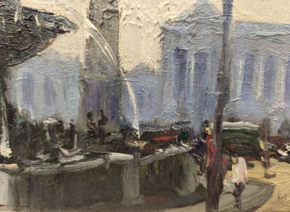 Mério AMEGLIO (1897-1970). Paris, the Concorde
Oil...