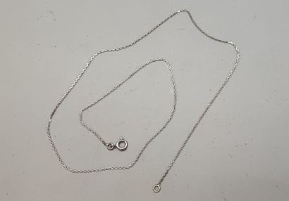 White gold chain (375). Clover hallmark.
L...