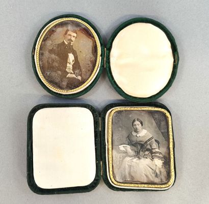 Two daguerreotypes, late 19th century: -...
