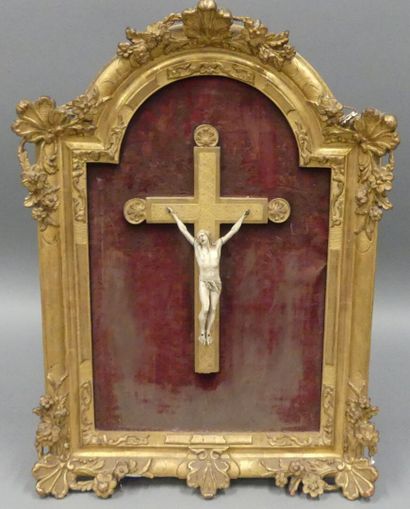 Christ in a Louis XV-style gilded wood frame....