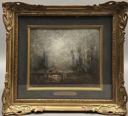 Louis Hilaire CARRAND (1821-1899). Landscape...