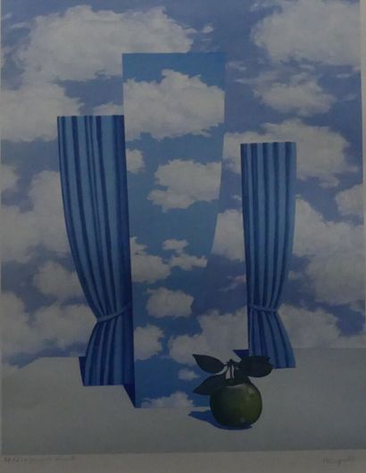 René MAGRITTE (1898-1967) after. Le Beau...